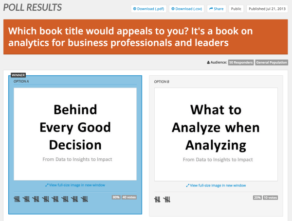 Book Title Poll Example